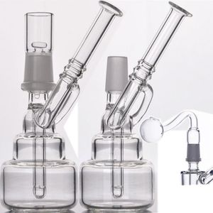 heady glass Other Smoking Accessories dab rigs mini 14mm oil burner Very smooth mini bong recycler palm size bubbler
