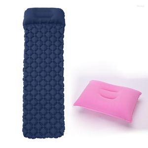 Outdoor Pads Camping Tent Sleeping Pillow Inflatable Single Diamond Cushion Ultra-Light Portable Moisture-Proof