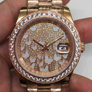 Роскошные дизайнерские часы SUPERCLONE Datejust RO Etc2836 3235 Мужские механические часы Automatic Log Butterfly Gold Geneva для мужчин Наручные часы