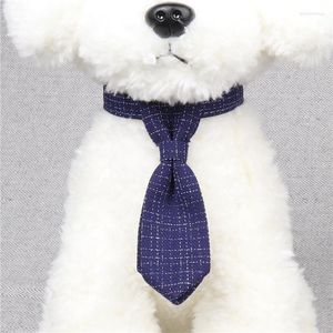 Dog Collars 2022 Design Cat Striped Bow Tie Animal Bowtie Collar Pet Adjustable Neck White Necktie For Party