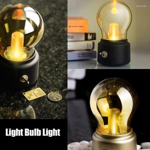 Night Lights Light Bulb Lamp Rechargeable USB Small Bedside Atmosphere Kitchen Cabinet Dark Electric Table