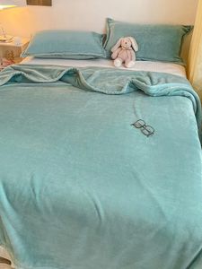 Coperta pesante coperta in lana di corallo aria condizionata estiva bDivano pisolino per letto da ufficio