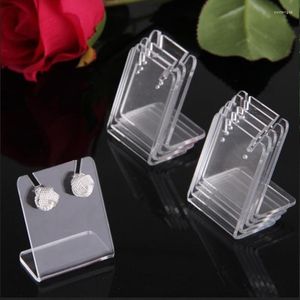 Jewelry Pouches Wholesale Price Pendants Display Acrylic For Women Earrings Storage Show 43 35mm Transparent Stand