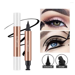 Eyeliner O.TWO.O Stamp Black Liquid Pen Waterproof Fast Dry Double-ended Eye Liner Pencil Make-up For Women Cosmetics