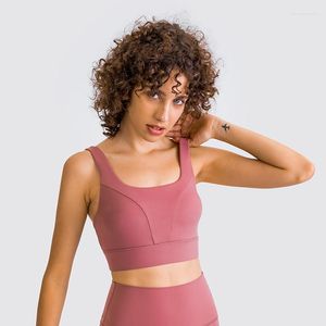 Йога наряд Abs loli High Impact Sports Bras Women Sexy Scoop Back Back Bra Bra Bra Plop Tops Tops Спортивное тренажерный зал.