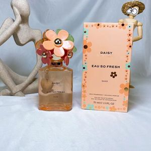 Perfume para mulheres Daisy Colônia 75ML Spray EDT Fragrância feminina natural 2,5 FL.OZ Presente de Natal para o dia dos namorados Perfume agradável de longa duração Dropship