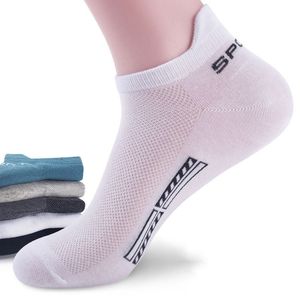 Herrensocken 5PairsLot Hohe Qualität Männer Sommer Mesh Atmungsaktive Baumwolle Knöchel Sport Casual Athletisch Dünn Geschnitten Kurze Sokken 221027