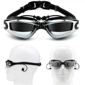 goggles Adult Myopia Swimming Goggles Earplug Professional Pool Glasses anti fog Men Women Optical waterproof Eyewear L221028