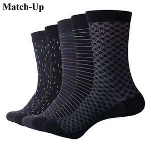 Men's Socks Match-Up socks color Cotton for business dress casual funny long 5pairslot 221027