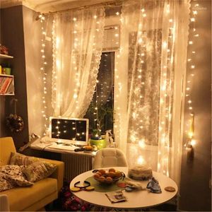 Strings 4 2.5M Christmas Fairy Light Festoon Led String Garland On Window Curtain Indoor Decoration Halloween Wedding