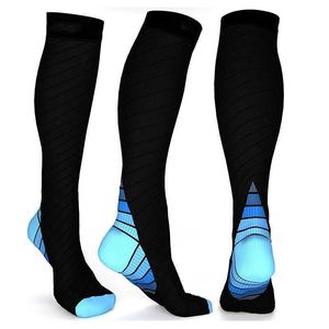 Sports Socks Brothock Outdoor Running Pressure Adult Nylon Sport Niwe Custom Elasticity Fitness Stockings Knäkomprimering L221026