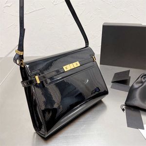 Designer Manhattan Vintage Women Bull Borse in pelle nera Crossbody Borse Molending borse di lusso