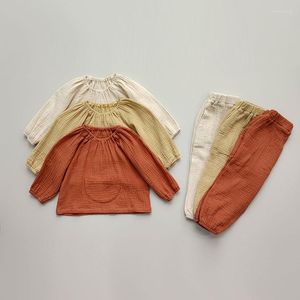 衣類セット秋の子供2PCS幼児の男の子の女の子スプリングスーツ綿fall衣服衣装キッズブティック