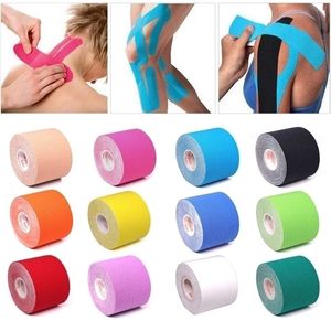 Protective Gear 5 Size Kinesiology Tape Athletic Elastoplast Sport Recovery Strapping Gym Waterproof Tennis Muscle Pain Relief Bandage 221027