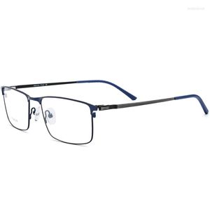 Солнцезащитные очки рамы титановые очки рамки мужчина сверхуральная квадратная миопия рецептурные очки мужские металлические полные оптические без винтовые очки nx