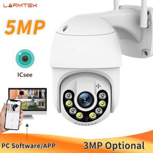 Other CCTV Cameras ICsee WiFi Camera 5MP Outdoor CCTV Home Security Protection PTZ IP Cam System 360 RJ45 3MP AI Human Detect 4X Digital Zoom J221026