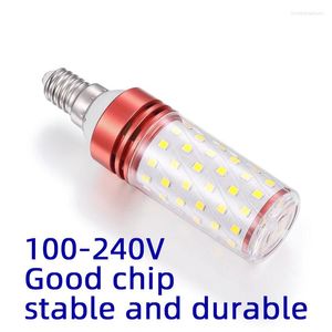 Led Corn Bulb Tri-color Light E14 Chandelier Candle E27 Lamp 2835 SMD110V 220V Warm White 3000K Cool 6500K