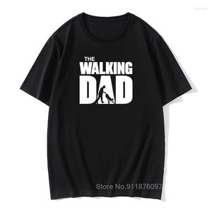 Erkek Tişörtleri Adam 2022 Pamuklu Yakışıklı Tshirt The Walking Dad Cram Basit Mektup Yazılı Yaz Kıyafetleri Hip Hop Erkekler T-Shirts Düz Renk