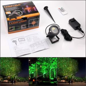 Tinhofire CPD-S Remote Control Sky Stars R&G LED Stage Light Lamp Party Waterproof Garden Landscape Christmas