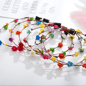 Wholesale Party Favor LED Flower Crowns Headbands Light Up Headband Garlands Glowing Floral Wreath for Halloween Cosplay Christmas Birthday Wedding KD1