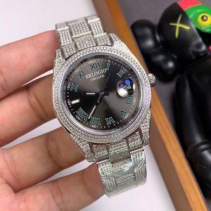 다이아몬드 시계 남자 고급 시계 904L 시계 케이스 41mm 기계 운동 사파이어 디자이너 여성 시계 다이아몬드 팔찌 고품질 손목 시계 Montre de Luxe