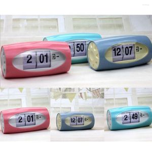 Orologi da tavolo Auto Flip Clock Alarm Kids Retro Classic Watch Home Bedroom Decor Desk Digital