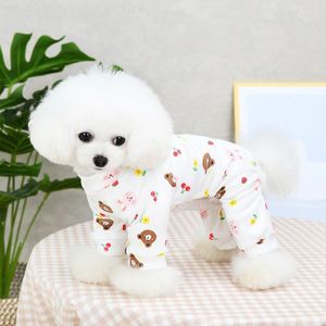 Hundkläder 2022 Pet Pyjamas Bear Four Legged Trousers Clothes Puppy Jumpsuit Coat For Small Dogs Chihuahua Cat Clothing