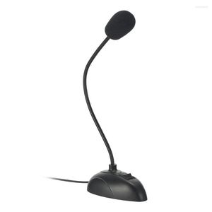 Microphones mini studio discours microphone stand flexible 3,5 mm plug en bouche de bouche de micro câblé pour ordinateur ordinateur portable de bureau PC