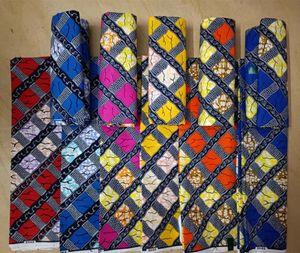 Tkanina i projekt szycia 6 jardów dużo afrykańska tkanina woskowa ghana kente drukowane nigeria ankara kitenge pagnes 221027