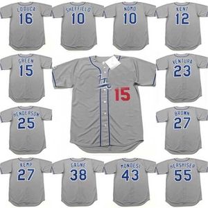 Proword Air01 Vintage La Jerseys 55 Orel Hershiser 34 Fernando Valenzuela 32 Sandy Koufax 6 Steve Garvey 23 Kirk Gibson 16 Hideo Nomo 10 Cey White Grey