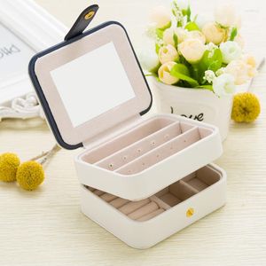 Smyckesp￥sar Portable Casket Packaging Box Makeup Organizer f￶r uts￶kt kosmetisk sk￶nhet Case Container Graduation Events Gift