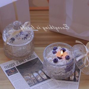 S Ins Soybean Cup Blueberry Aromatherapy Candle Cake Wedding Party Gift for Women 1028
