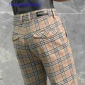 Marke BBR Shorts und Jeans Kurzer Online Shop Herumn High End Mode kleine Hosen für Männer Britische Trend Plaid gerade hübsches leichte Luxusgeschäft Casual Hosen