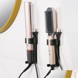 Uchwyt do przechowywania stojaki do włosów Uchwyt do włosów stojak na salon Salon Curling Curling Iron Curler Organizator aluminium stop sta dhbon