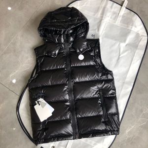 후드 다운 남성 Vest 유럽 및 미국 스타일 조끼 탑 품질 브랜드 파카 패션 Hombre Size 1-5