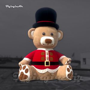 Sevimli Dev Şişirilmiş Break Bear Model Karikatür Hayvan Maskot Balon Hava Peluş Ayı Açık Noel Dekorasyonu için Peluş Ayı