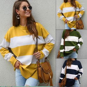 Women's Sweaters Knitwear Loose Striped Female Oversized Fluffy Ladies Sweater Women Autumn Winter Tops Clothes Knitted Pullovers