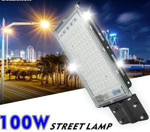 100W LED STRETLIGHT AC 220V-240V屋外のフラッドライトスポットライトIP65防水壁光庭の道路パスウェイスポットライト