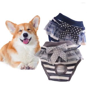 Dog Apparel Pet Briefs Elastic Band calça sanitária Período menstrual