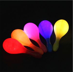 Украшение вечеринки привело к вспышке Maraca Light Up Neon Beach Hula Party Maracas Bar Bar Ktv Cheer Props Glow Supplies LT139