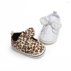 Athletic Shoes Toddler First Walker Baby Boy Girl Classical Pu Leather Soft Sole Leopard Print Crib Moccasins Casual