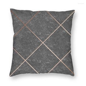 Pillow Luxury Copper Concrete Throw Case Home Decor Custom Geometric Abstract Retro Cover Pillowcover For Living Room
