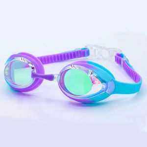 goggles Swimming Goggles Anti-Fog Anti-Leakage UV Protector Soft Sile Nose Bridge Prescription Swim Glasses for Boy Girl Kids L221028