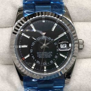 SUPERCLONE ES Date aaaaa Luxury Mens Mechanical Watch Automatic Log Space Black Ding Full Rz2116 Swiss es Wristwatch