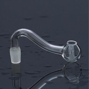 Billigaste Pyrex Hookahs Glass Oil Burner Pipe 10mm 14mm 18mm Manlig kvinnlig Pyrex Clear Pipes Adapter Banger Nail For Water Bong