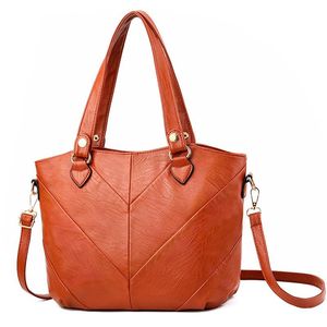 Moda Mulheres Bolsas Trassel Pu Leather Totes Bolsa Tophandle Bordado HBP Bolsa Crossbody Bag Bolsa Lady Saco de Lady Color Brown