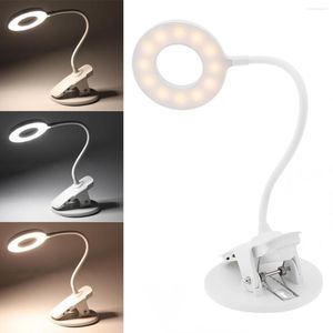 Table Lamps Rechargeable Reading Light LED Desk Lamp Eye Protection Book 3 Brightness Touch Control Dimmable