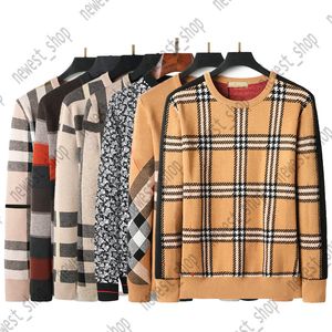 Designer Mans abbigliamento maschere Pullover Wool Casual Londra Inghilterra Plaid Grid Striped GEOMETRY COOLWWORT Colore Colore Wool Woolly Jumper XXXL