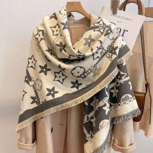 New Style Women Man Designer Scarf Fashion Top Brand 100% Cashmere Scarves for Winter Womens and Mens Long Wraps Size 128x122cm Gift Wholesale