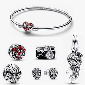 Spider Earnail Stud charm Beads DIY fit Pandora Style new Bracelet Women Designer Jewelry